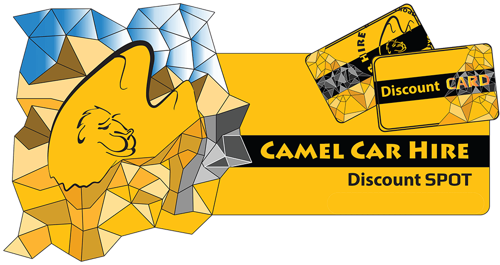 Camel Paphos car rental discount card